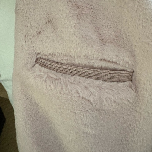 English Factory color block faux fur jacket cardigan medium - Picture 4 of 6